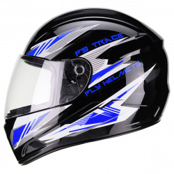 CASCO F-9 TRACE NEGRO/AZUL